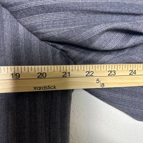 Apollo King Grey Blazer Coat Jacket Vest 2 Piece Suit Men Formal 42L Pinstripe - Picture 13 of 16